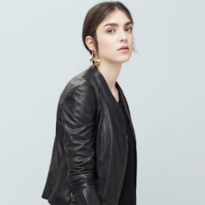 Mango Leather biker jacket